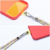 Bild von Universaler Anhänger für Ihr Smartphone mit einstellbarer Länge in Grau-Gelb