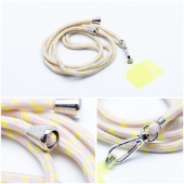 Bild von Universaler Anhänger für Ihr Smartphone mit einstellbarer Länge in Grau-Gelb