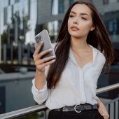 Bild von Transparente Silikonhülle für A14